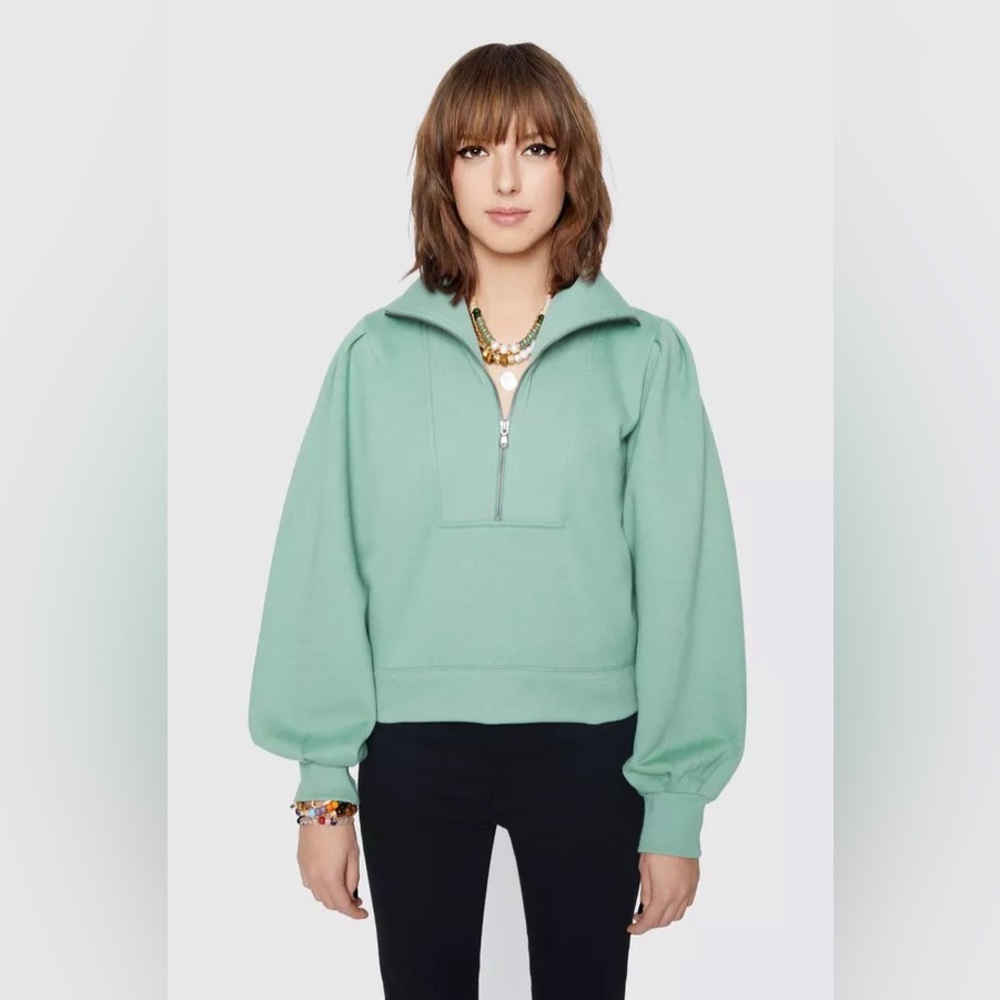 Rebecca Minkoff Women’s Sweatshirt Half Zip Size L